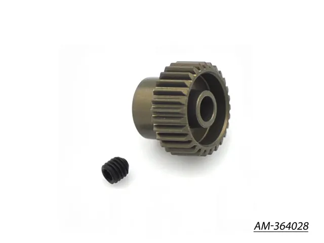 Arrowmax AM-364028 pignon moteur 64P 28T alu 7075 Hard
