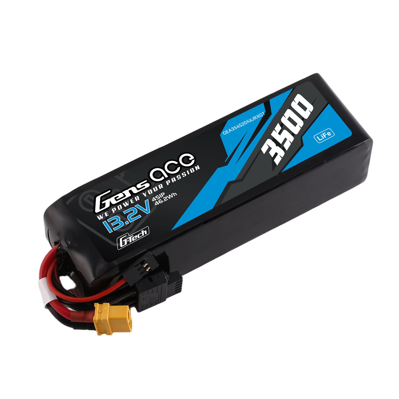 Gens Ace TX/RX 3500mAh 4S 20C batterie LiFe XT60