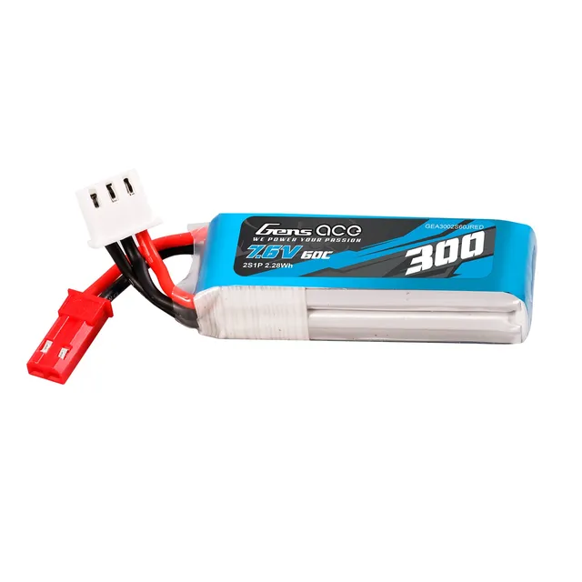 Gens Ace Car Classic 300mAh 2S 60C Batterie Lipo 7.6V HV JST-SYP