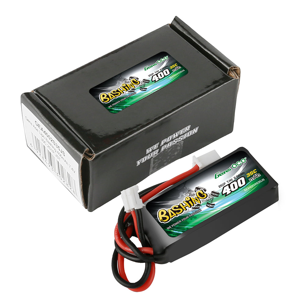 Gens ace Bashing 400mAh 2S batterie lipo SCX24 JST-PHR