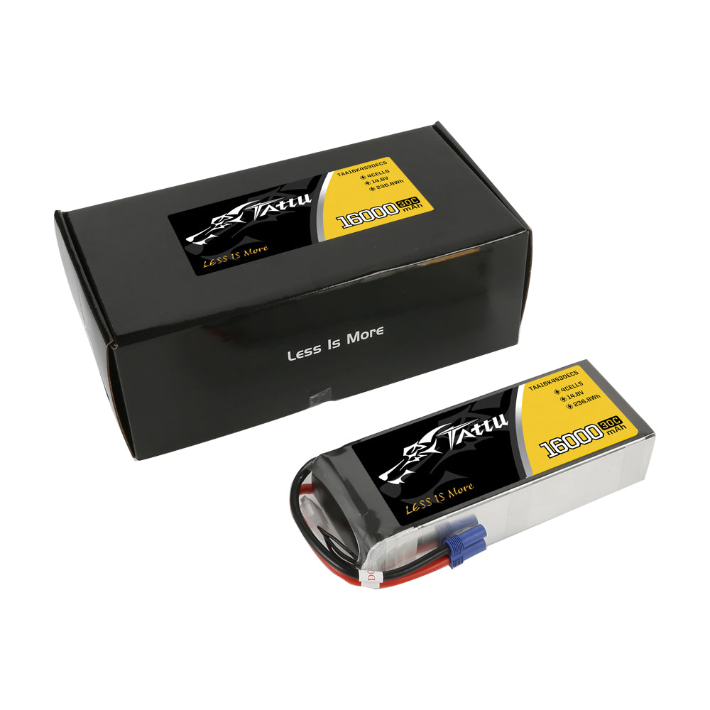 Tattu 16000mAh 4S 30C 14.8V batterie LiPo drone EC5