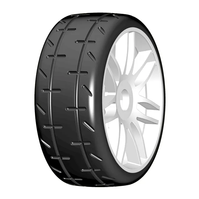 GRP 1/8 GT GTJ01-R1 pneus pluie sculptés R1 collés paire