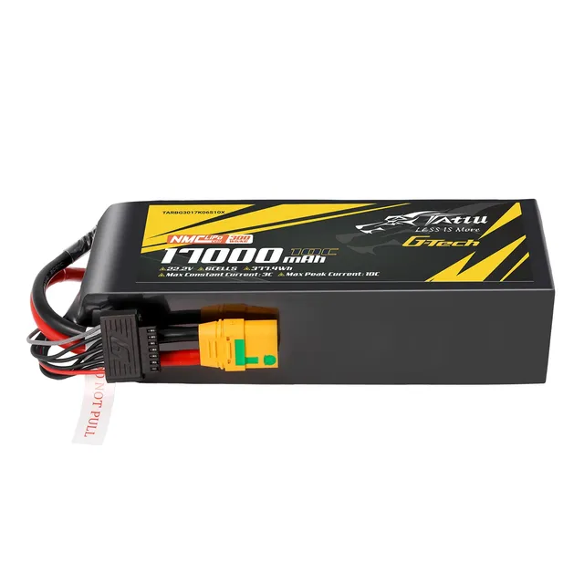 Tattu 17000mAh 6S 10C 22.2V batterie drone XT90S-F semi-solide