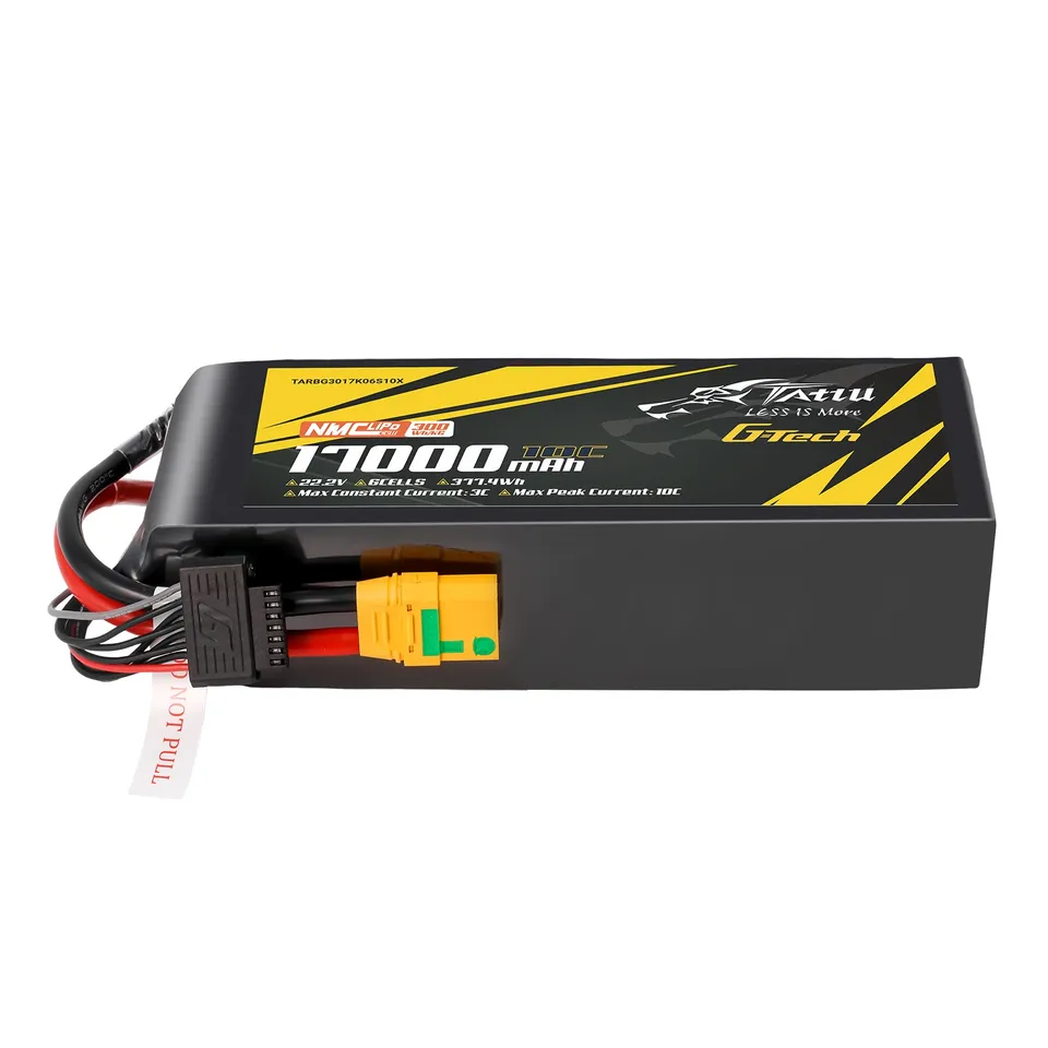 Tattu 17000mAh 6S 10C 22.2V batterie drone XT90S-F semi-solide