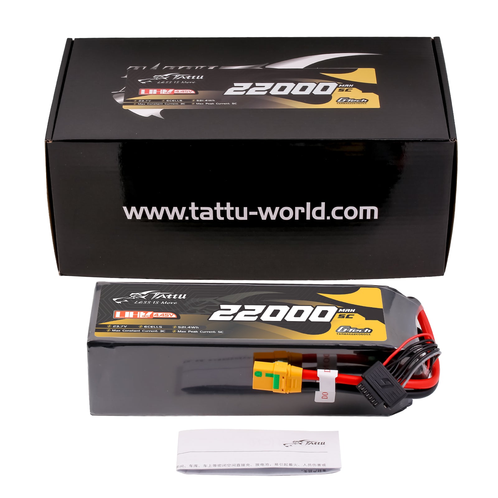 Tattu Semi-Solid 22000mAh 6S 23,7V LiPo drone XT90S