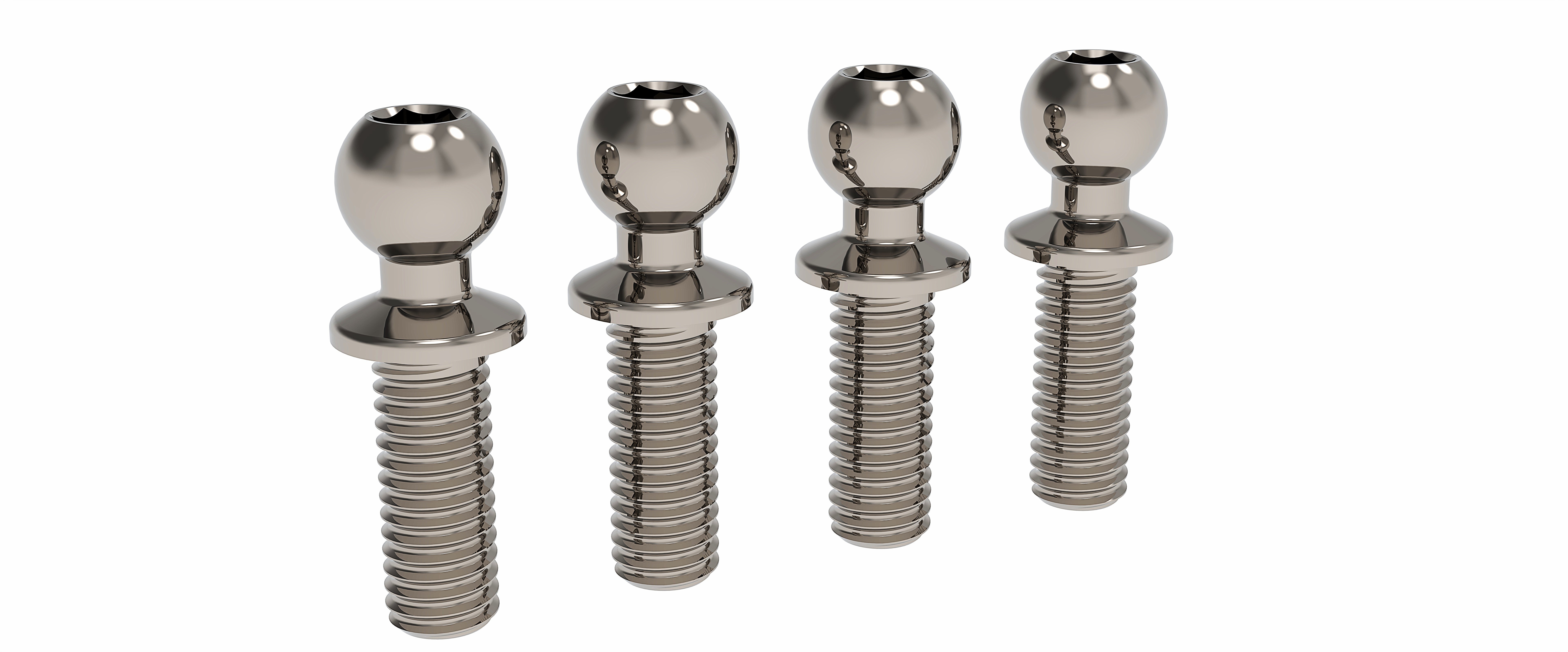 3Racing Parts 3RAC-BS434080/TI rotule titane 4,3 L8