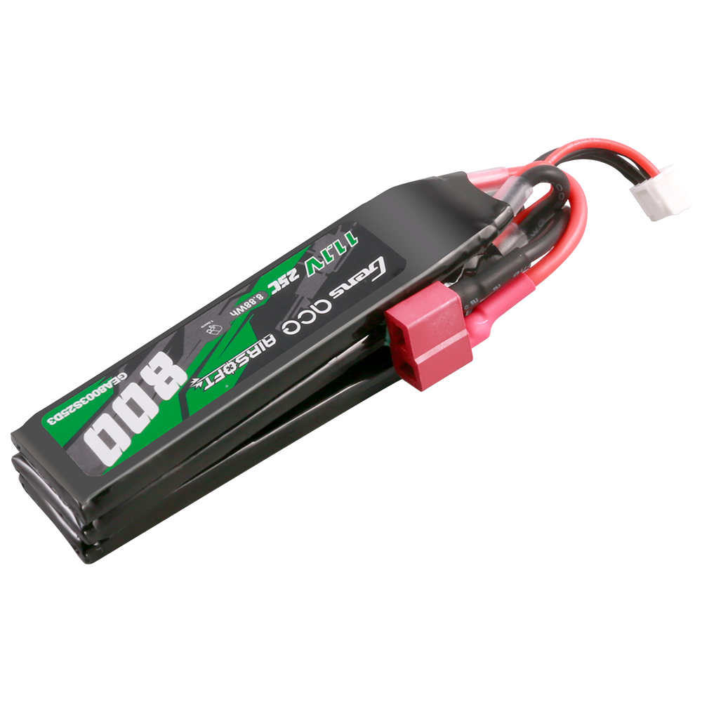 Gens Ace Airsoft 800mAh 3S Batterie Lipo Nunchuck Deans 25C