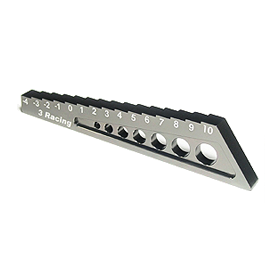 3Racing Tools ST-004 jauge droop -4 à 10 mm noire