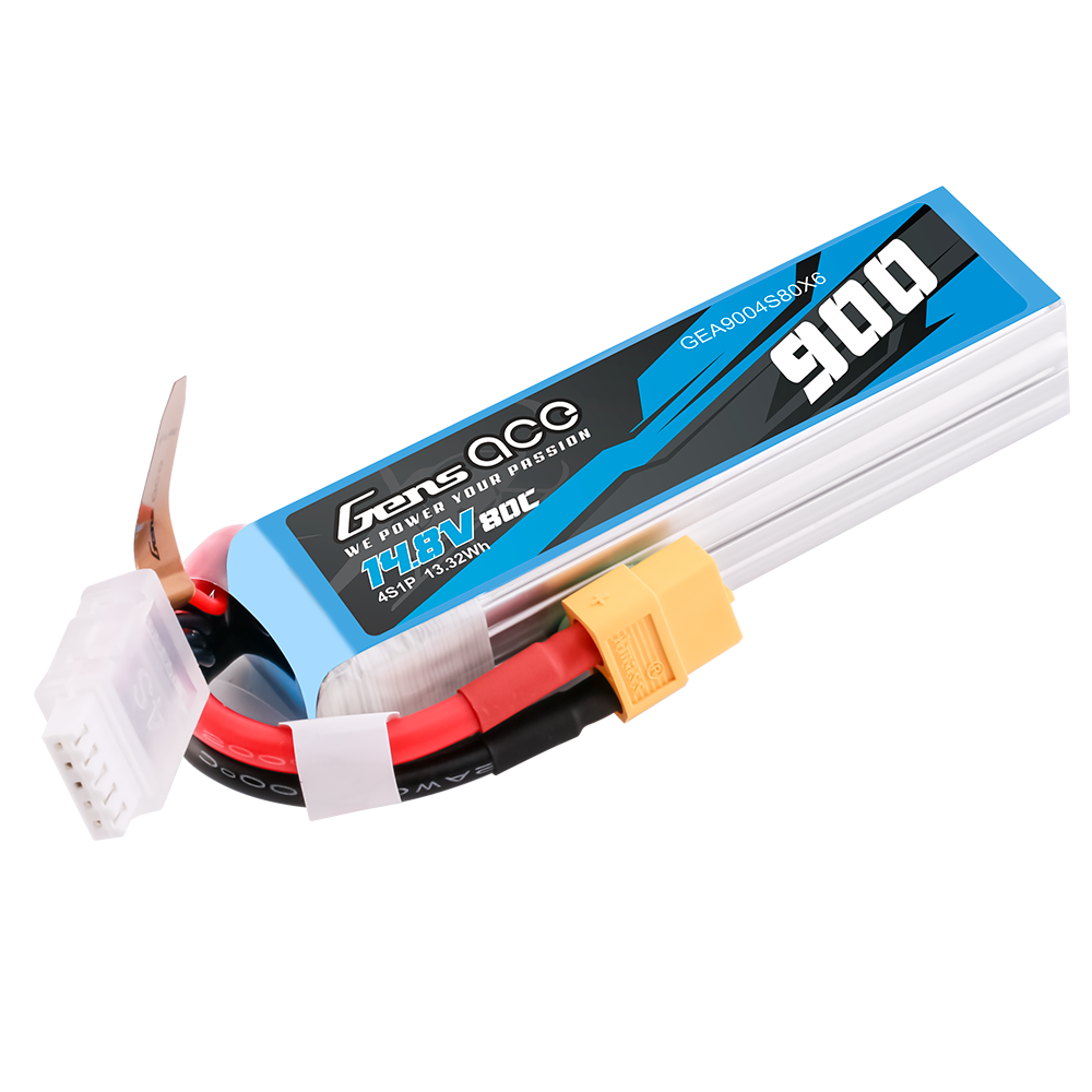 Gens Ace Car Classic 900mAh 4S batterie LiPo XT60 80C