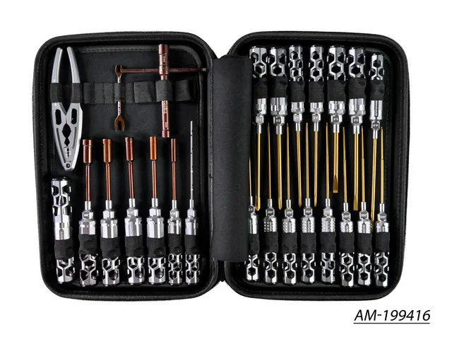 Arrowmax Tools Set Honeycomb 25 Pcs AM-199416 avec Sac