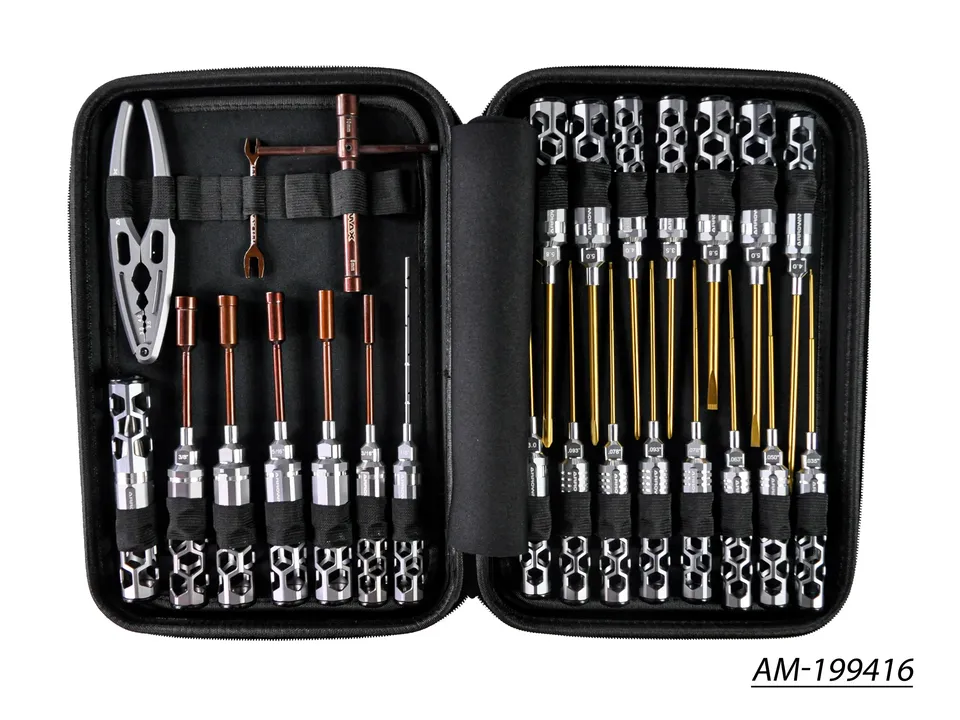 Arrowmax Tools Set Honeycomb 25 Pcs AM-199416 avec Sac