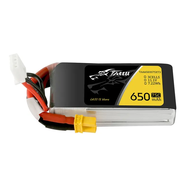 Tattu 650mAh 3S 75C batterie LiPo XT30 11,1V