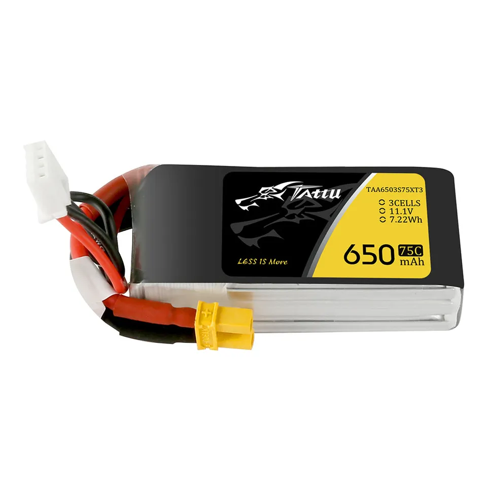 Tattu 650mAh 3S 75C batterie LiPo XT30 11,1V