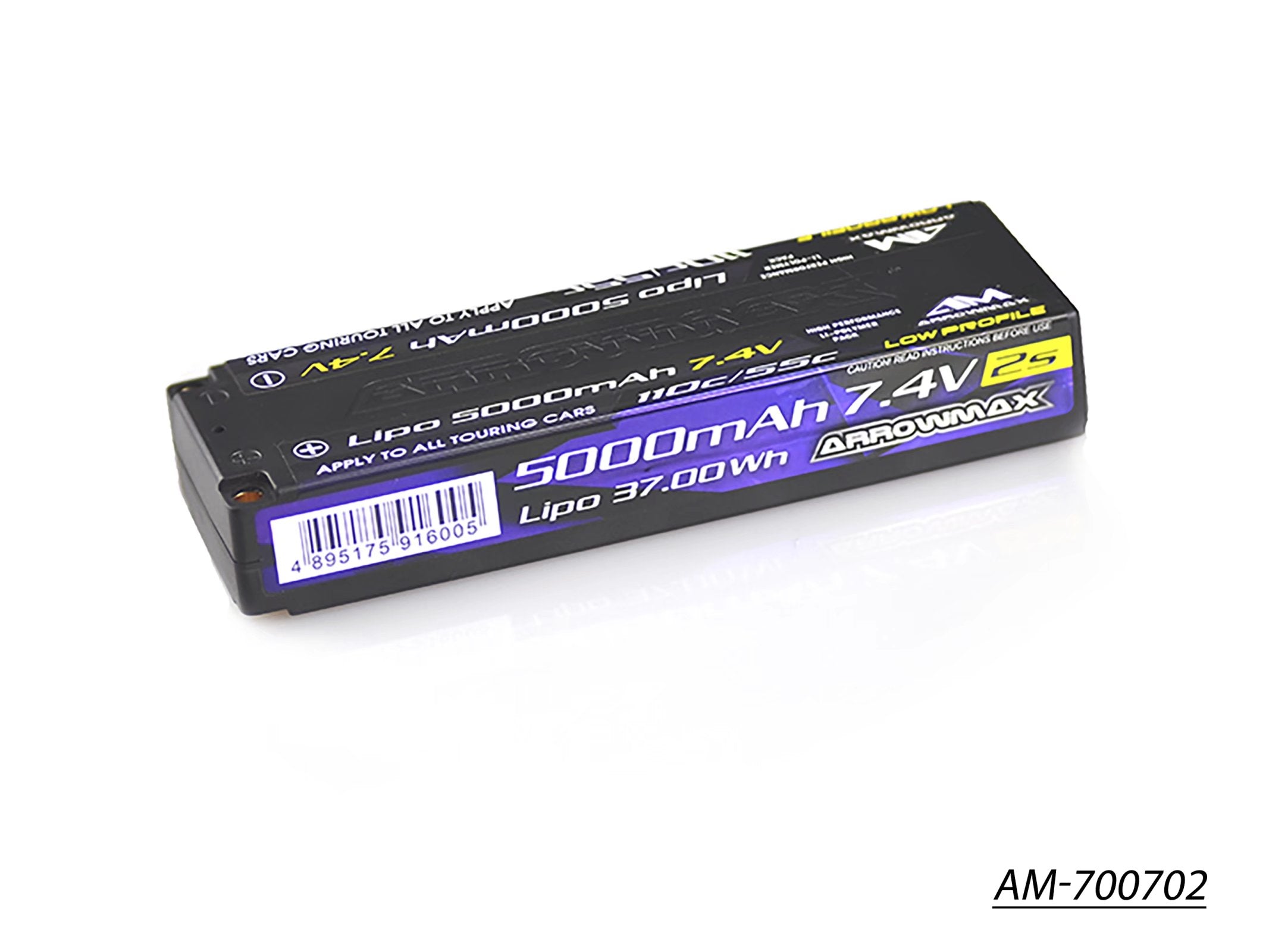 Arrowmax AM-700702 Batterie LiPo 2S 5000mAh 7.4V 55C TC