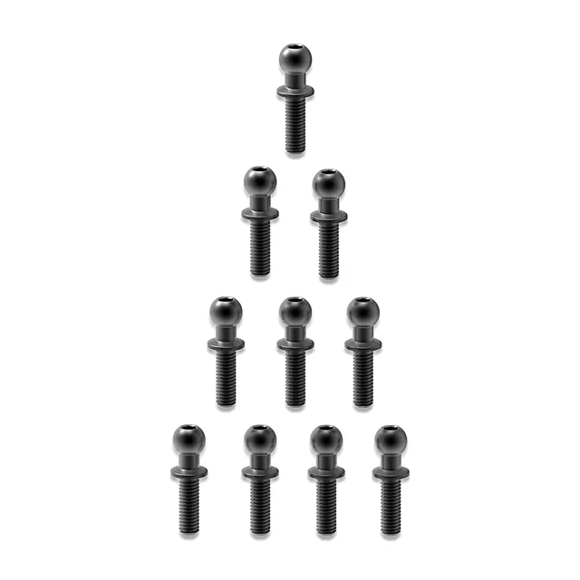 3RACING PARTS 3RAC-BS4809 rotules 4.8mm L9 lot 10 acier