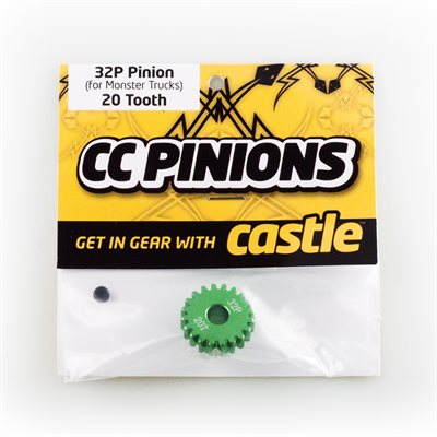 Castle CC Pinion pignon 32 pitch alu 5mm Mod 0.8