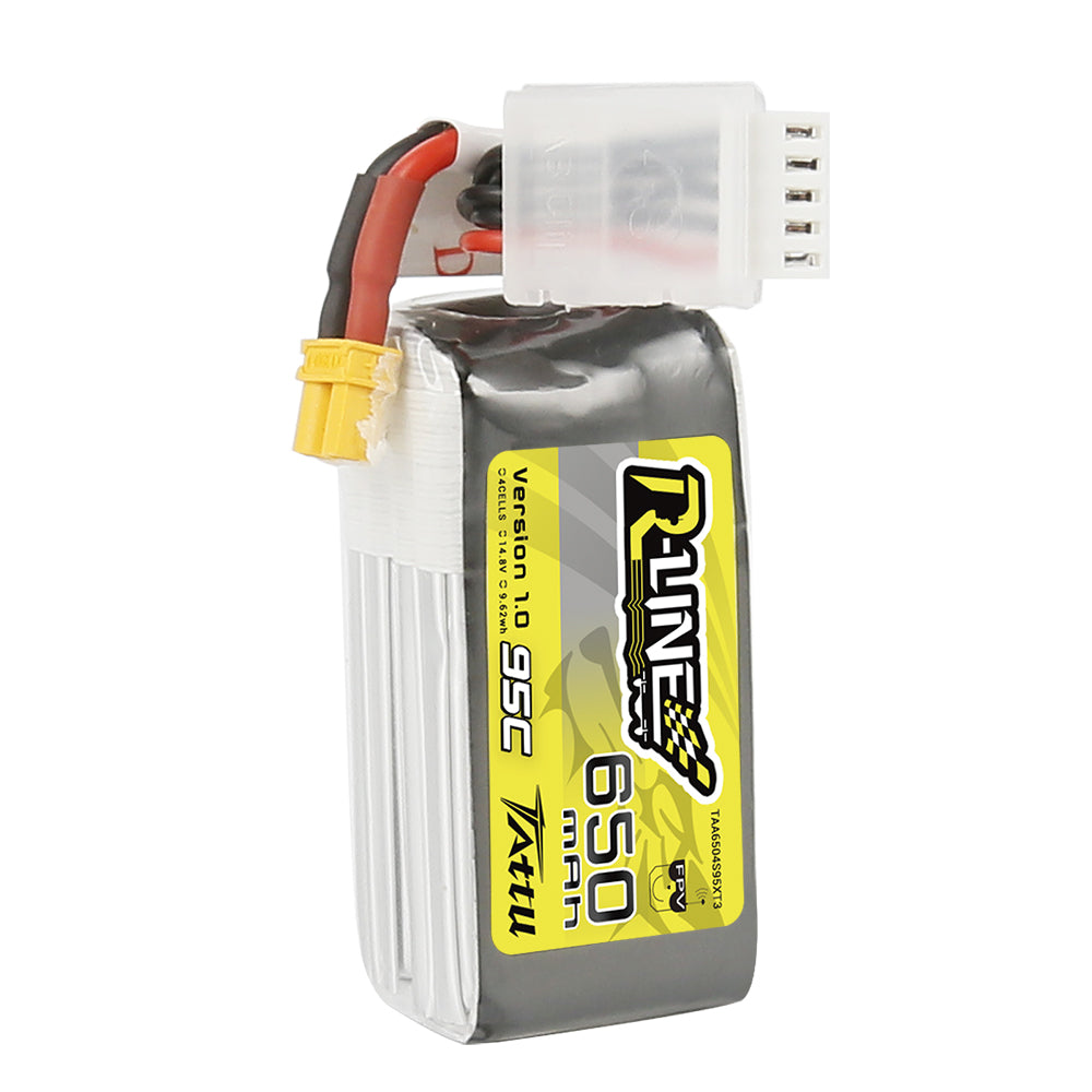 Tattu R-Line 650mAh 4S 95C batterie LiPo XT30