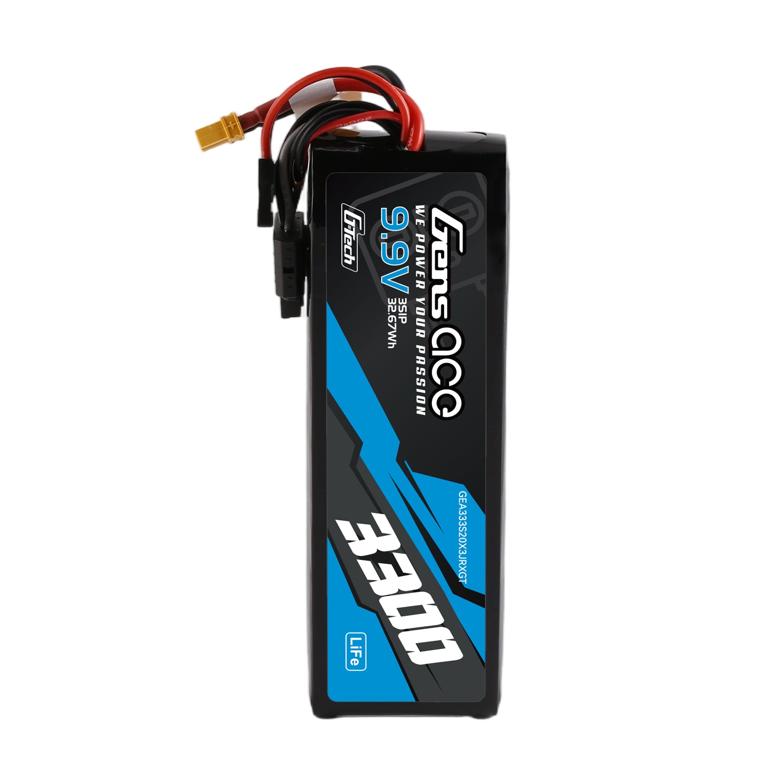 Gens Ace 3300mAh 3S 20C batterie LiFe XT30 9,9V TX RX