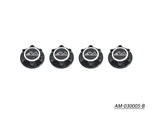 Arrowmax AM-030005-B écrous roue 1/8 alu noir x4