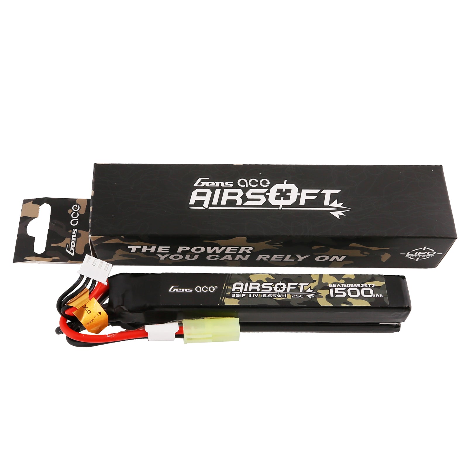Gens ace Airsoft 1500mAh 3S batterie lipo Nunchuck Tamiya