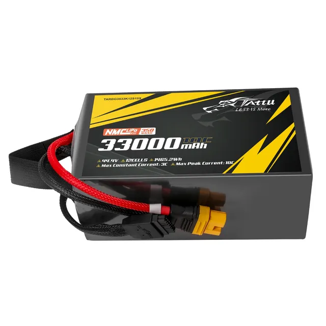 Tattu Semi-Solid 33000mAh 12S 10C batterie LiPo 44.4V AS150U