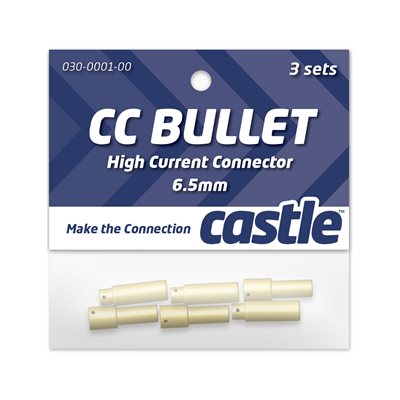 Castle 6.5mm connecteurs bullet 3 paires mâle femelle