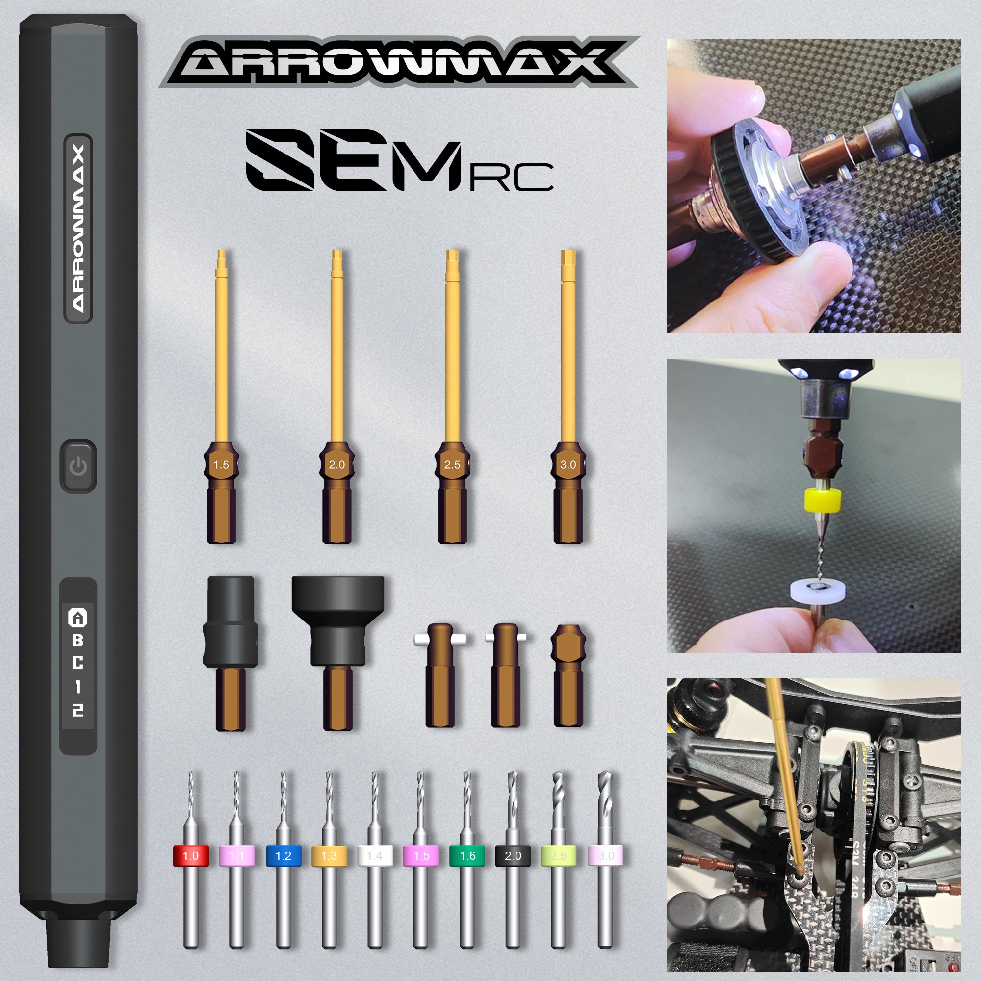 Arrowmax Special Tools SEM tournevis électrique testeur diff