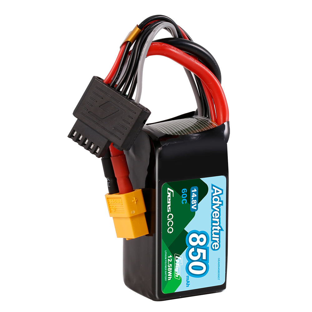 Gens Ace Adventure 850mAh 4S batterie lipo 14.8V 60C XT60