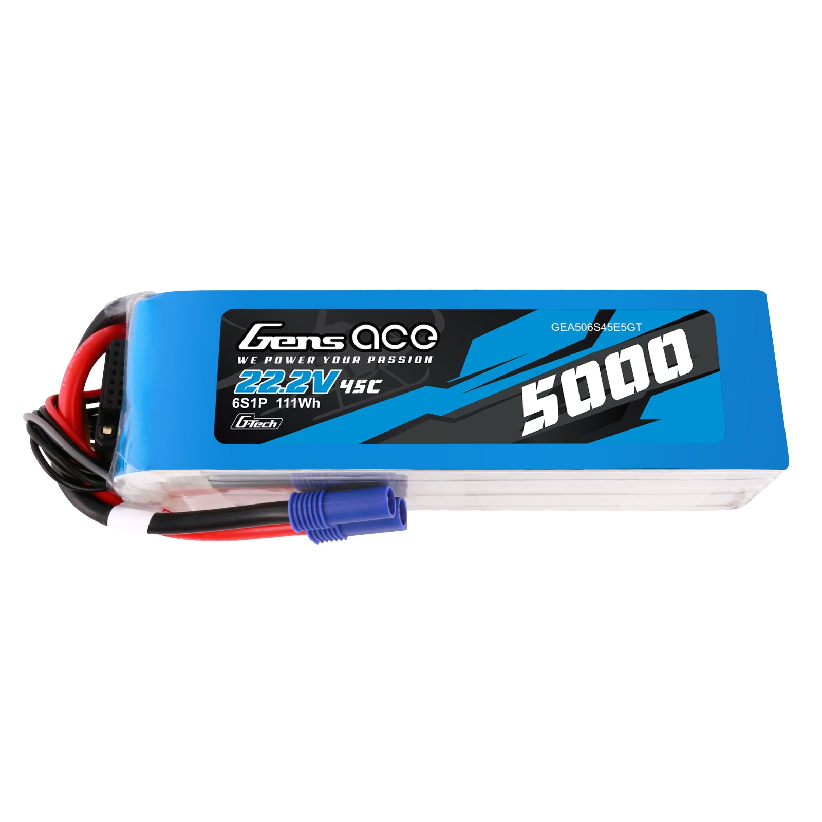 Gens Ace Car Classic 5000mAh 6S batterie LiPo EC5 45C