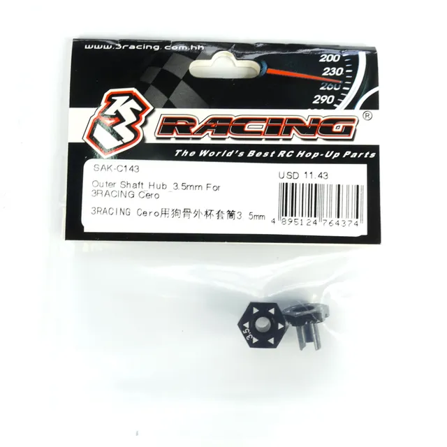 3Racing Cero SAK-C143 Axe Hub 3,5 mm Cero