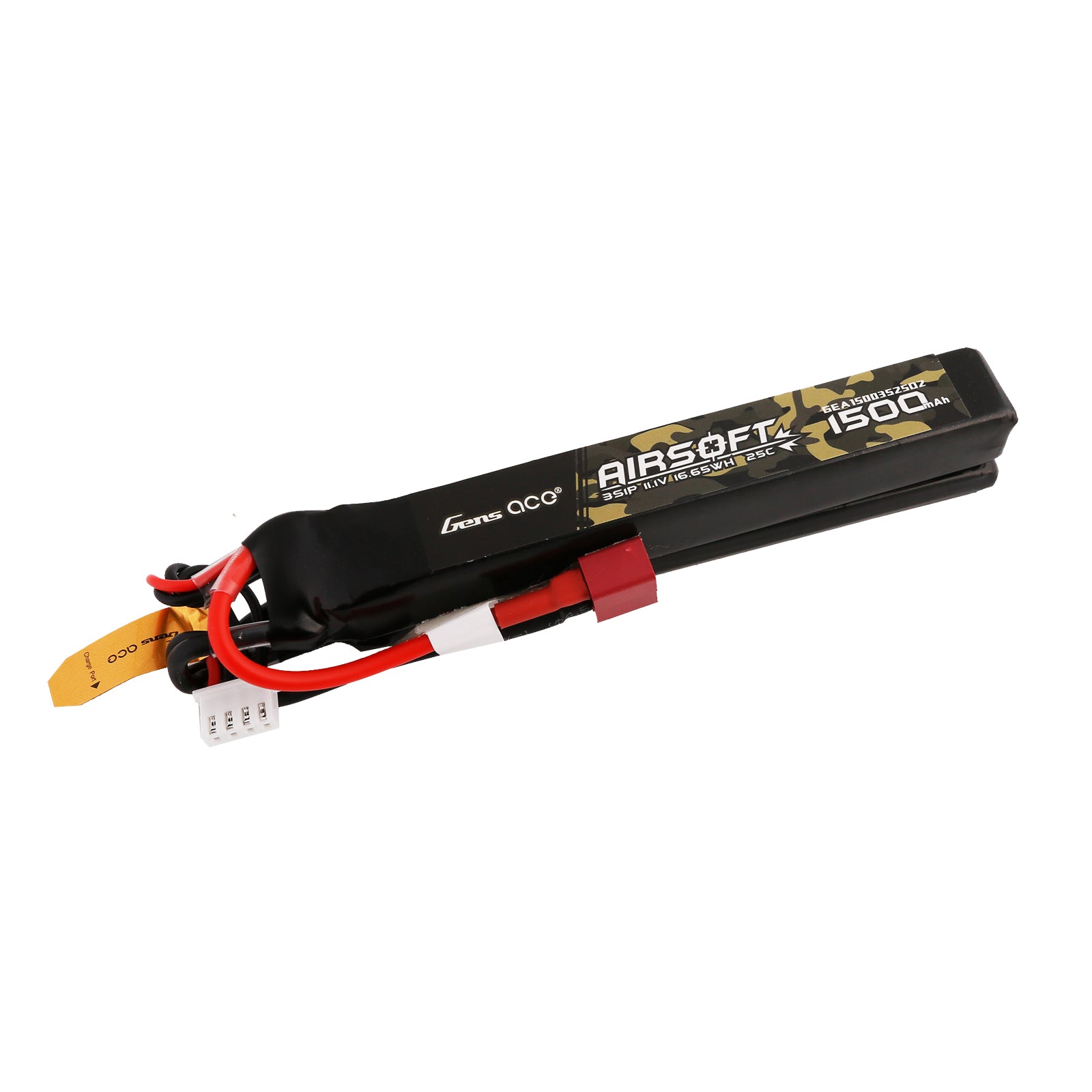 Gens Ace Airsoft batterie LiPo 1500mAh 3S 25C Nunchuck