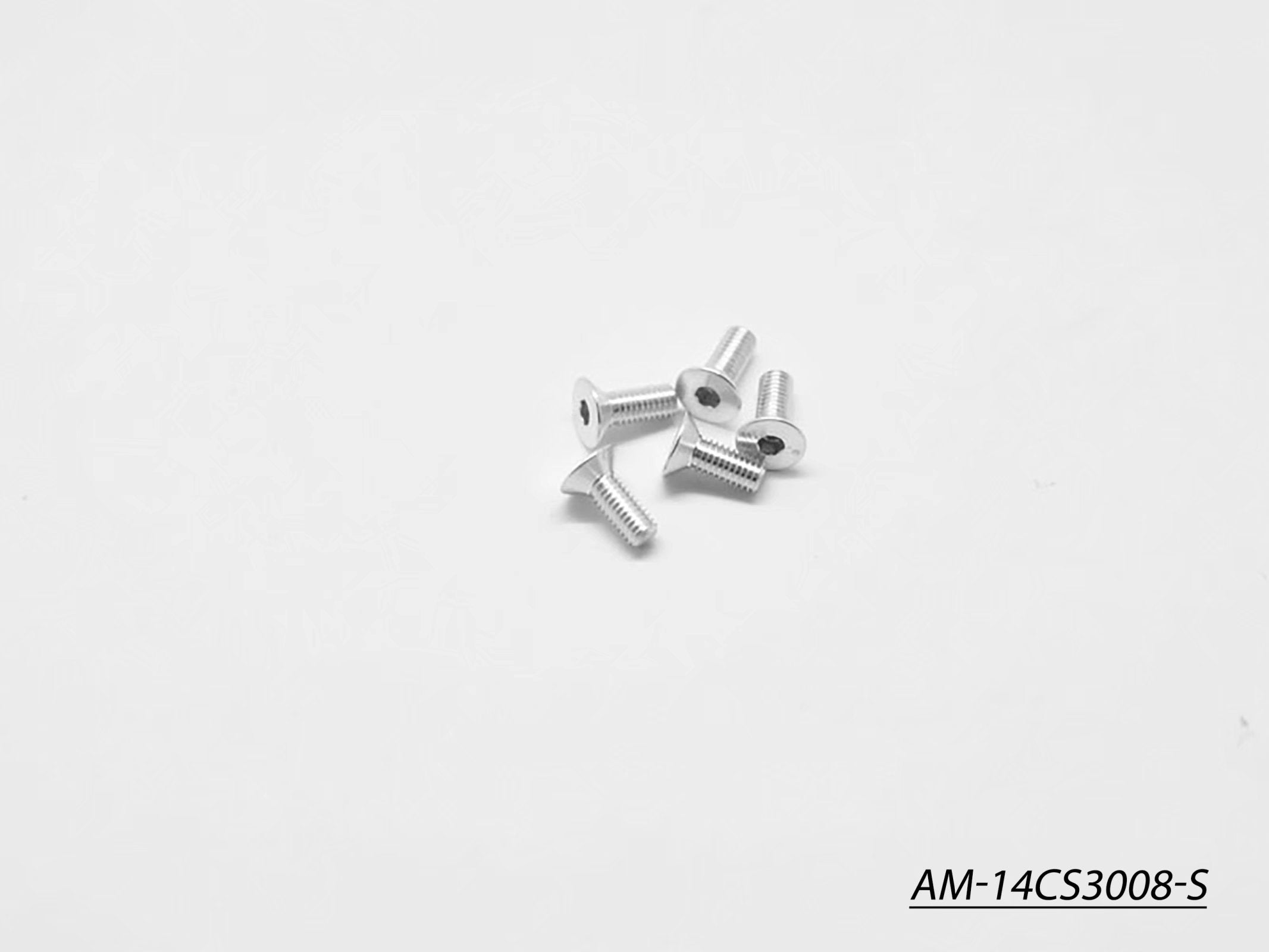 Arrowmax AM-14CS3008-S vis alu fraisée M3x8 argent x5