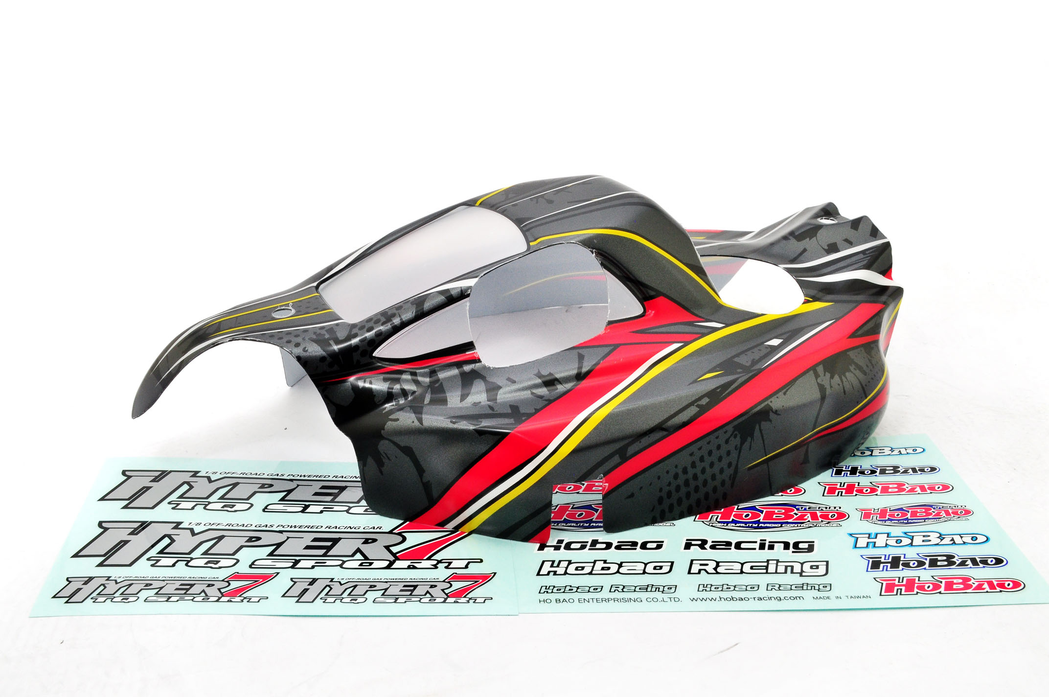 Hobao Hyper 7 TQ carrosserie buggy 1/8 grise imprimée