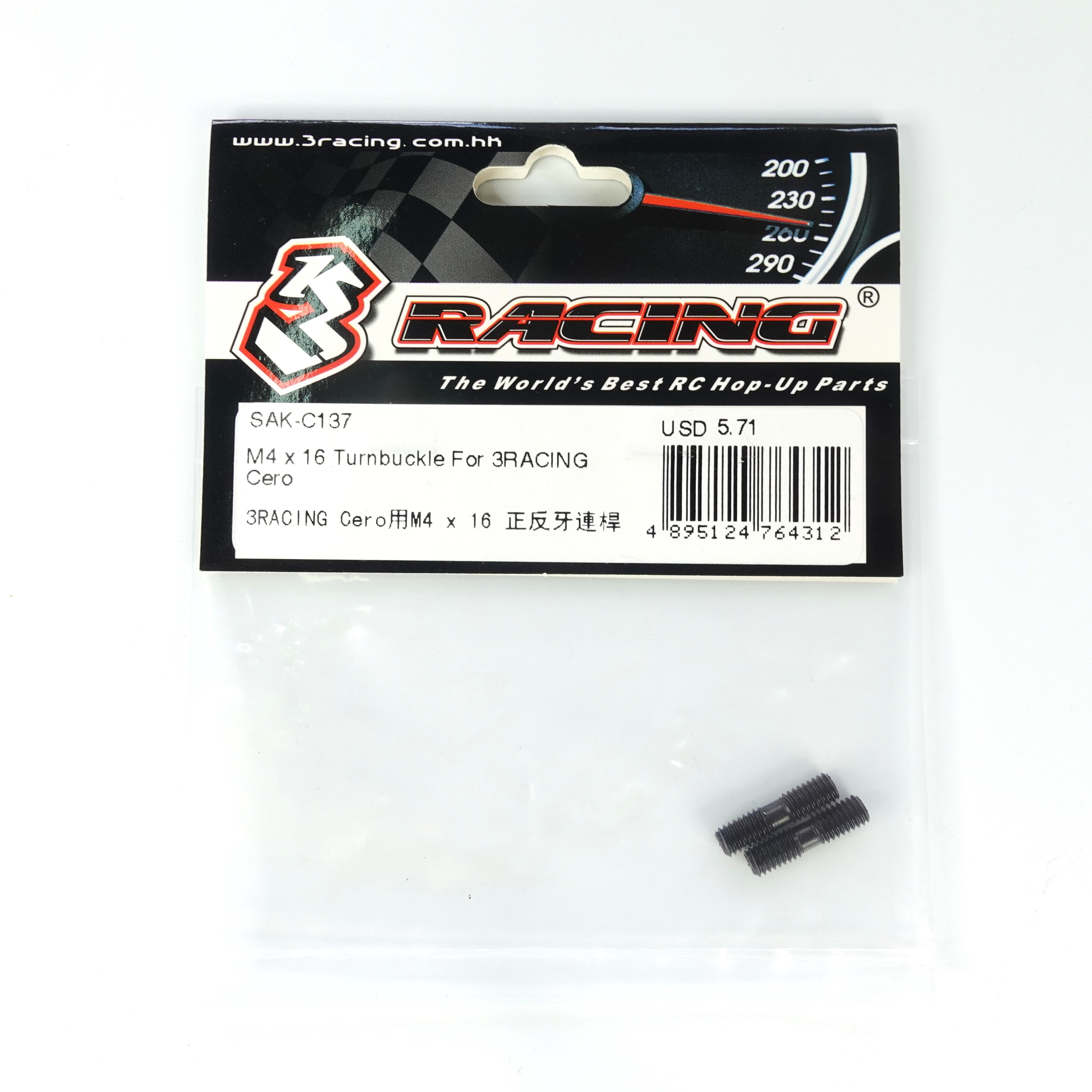 3Racing Cero SAK-C137 biellette M4 x 16 Cero