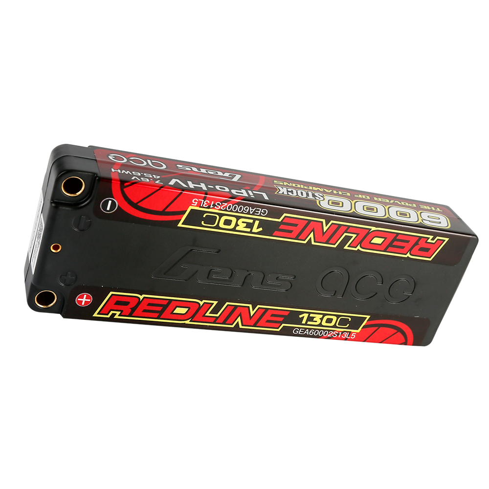Gens ace Redline 6000mAh 2S 130C batterie LiPo HV 7,6V