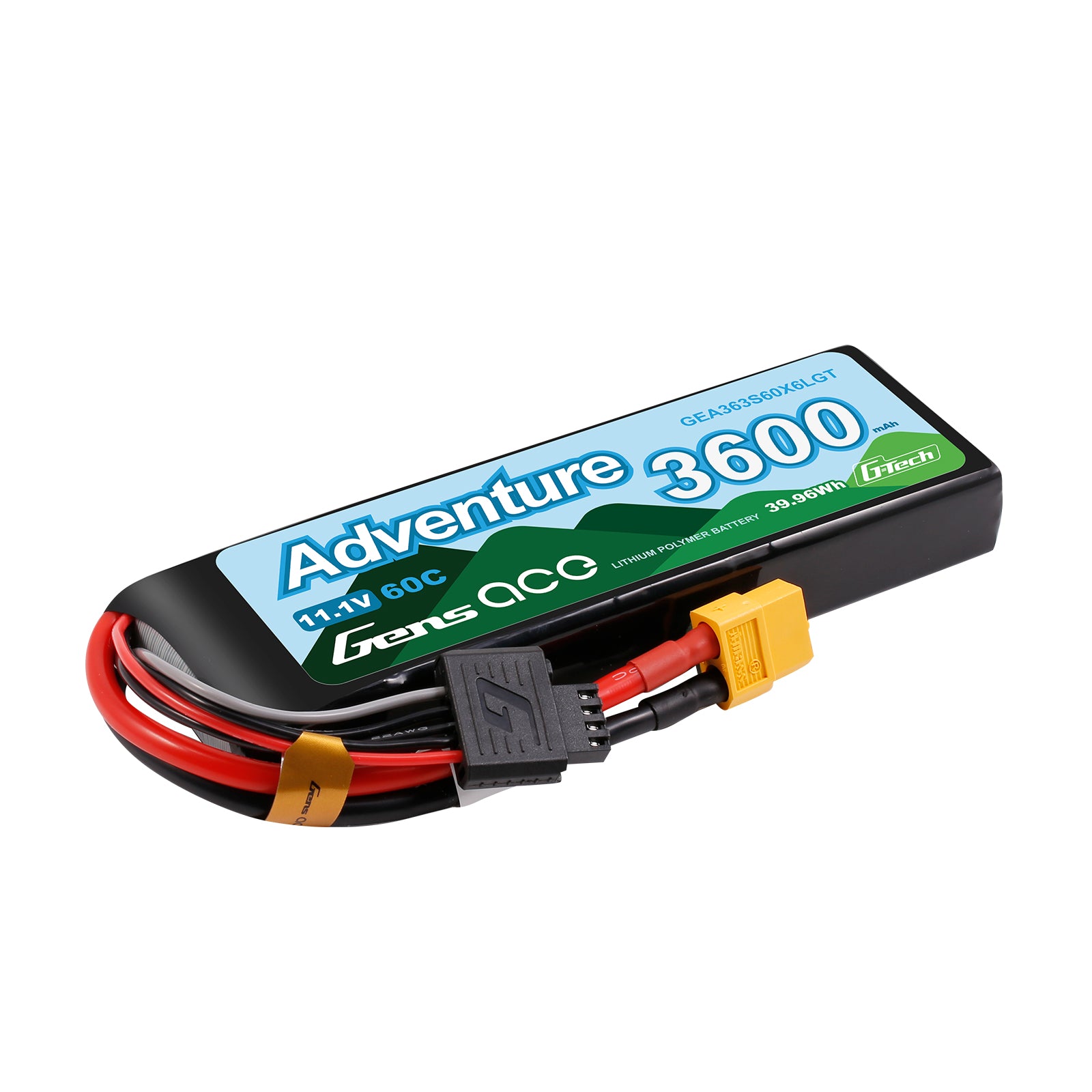 Gens Ace Adventure 3600mAh 3S batterie LiPo HV XT60 60C