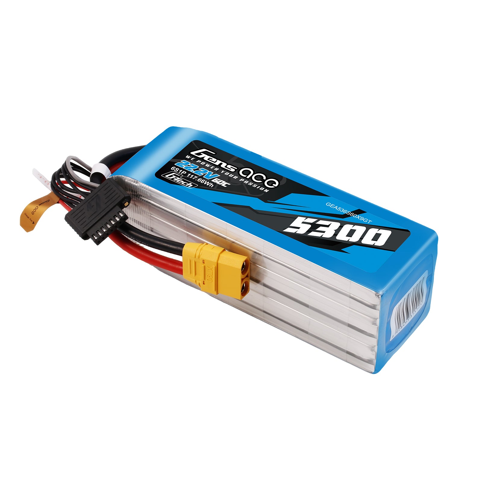 Gens Ace Air Classic 5300mAh 6S 60C Batterie Lipo 22.2V XT90