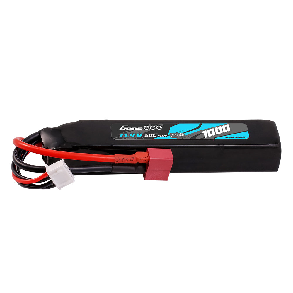 Gens Ace Airsoft Battery 1000mAh 3S batterie lipo 11,4V HV Deans