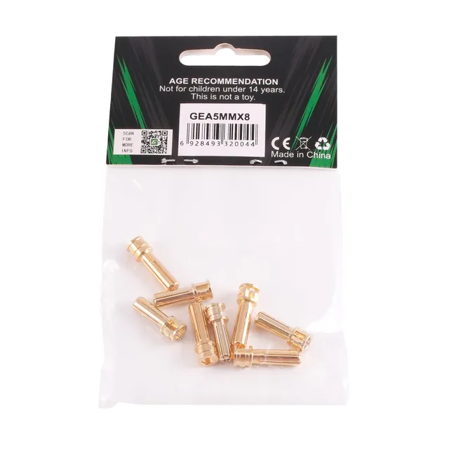 Gens Ace Accessories prise bullet 5.0mm 8pcs 19,5+22mm