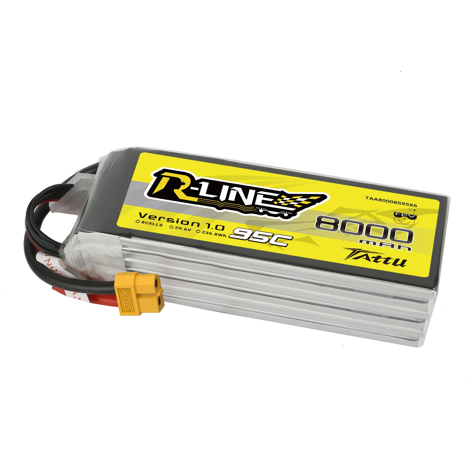 Tattu R-Line 8000mAh 8S 95C Batterie Lipo 29.6V XT60