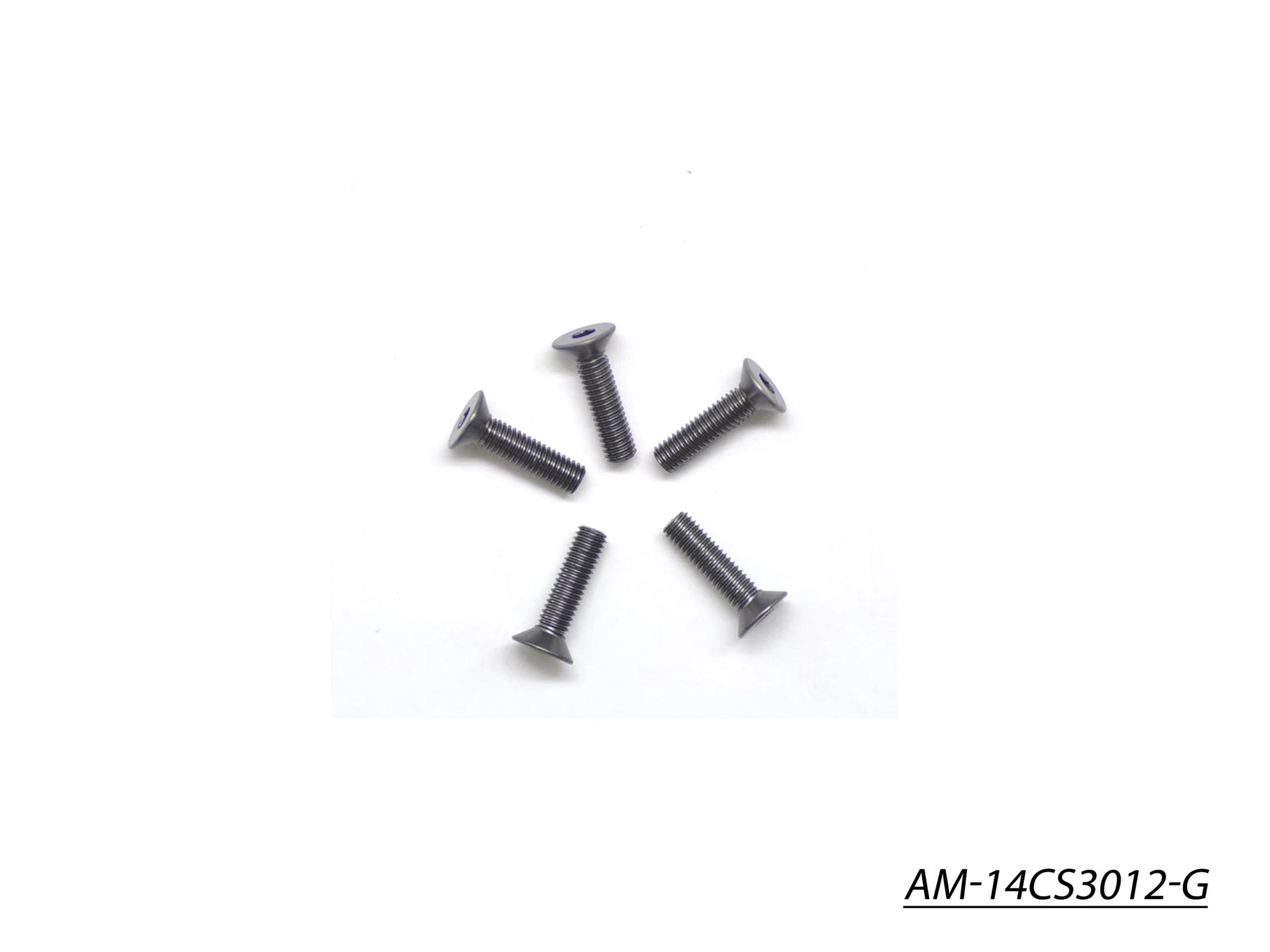 Arrowmax AM-14CS3012-G vis alu fraisée M3x12 grise x5
