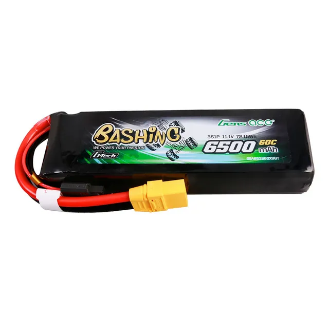 Gens Ace Bashing 6500mAh 3S 60C Batterie Lipo XT90 1/8