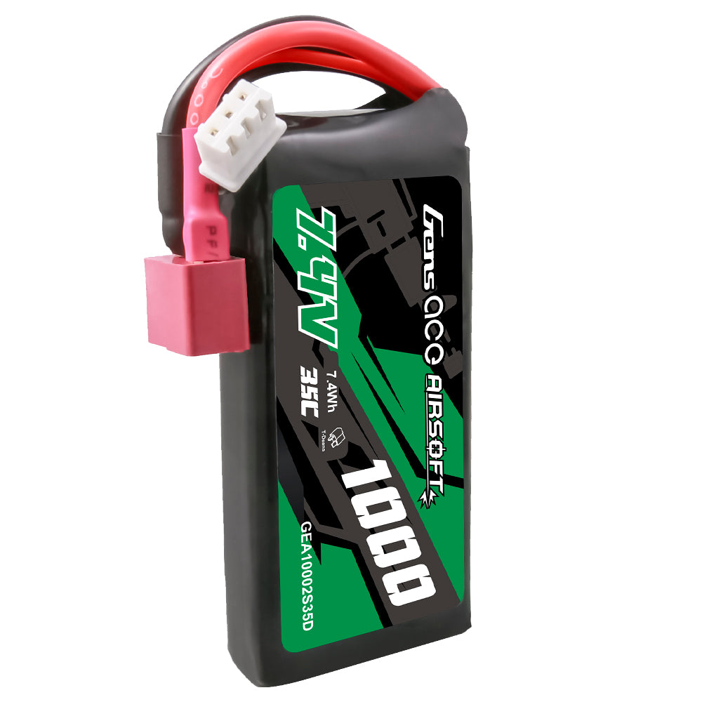 Gens Ace Airsoft 1000mAh 2S 7.4V batterie LiPo Deans