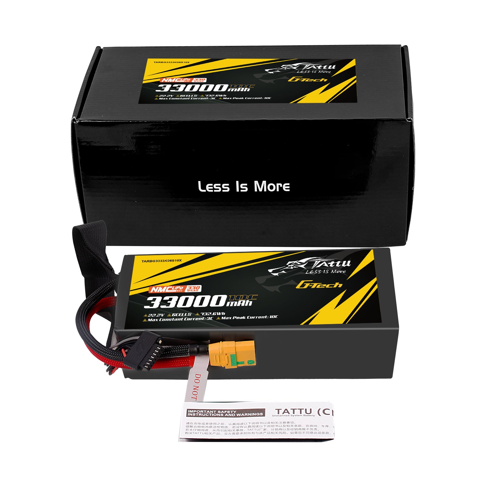 Tattu 33000mAh 6S batterie semi-solide XT90-S 22,2V