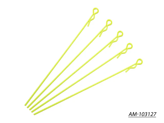 Arrowmax Body Clip AM-103127 clips longs 1/10 jaune x5