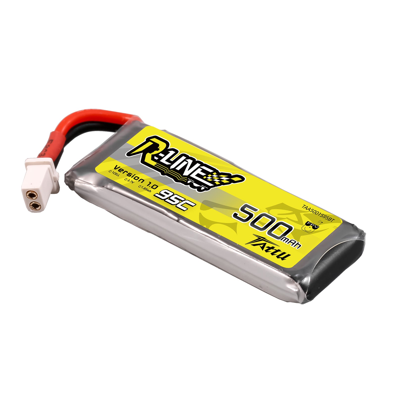 Tattu 500mAh 1S 95C batterie LiPo BT2.0 3,7V R-Line