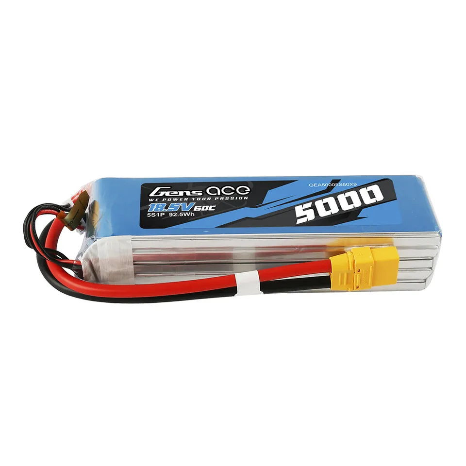 Gens Ace Air Classic 5000mAh 5S batterie LiPo 60C XT90