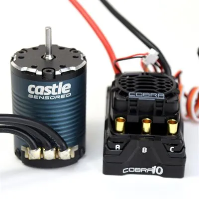 Castle Cobra 10 Combo Variateur + Moteur 1406-7700KV 1/10