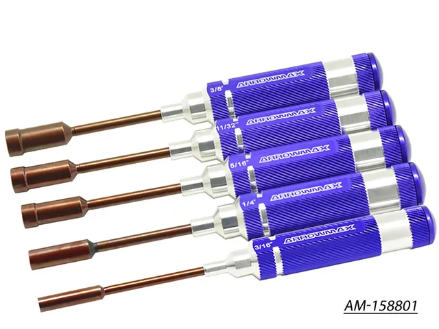 Arrowmax AM-158801 Nut Driver Set 5 clés douille 100mm