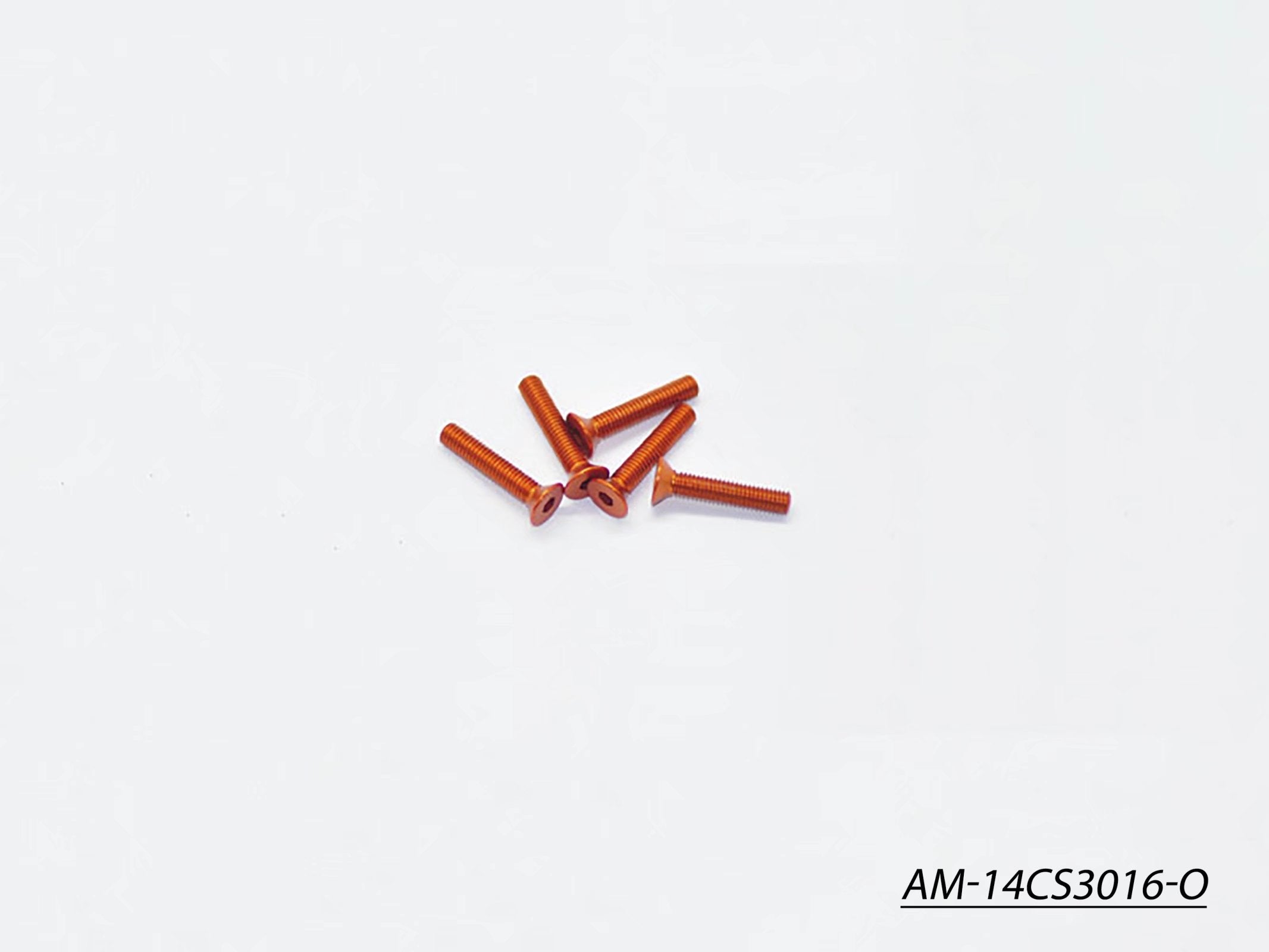 Arrowmax Vis alu M3x16 fraisée orange x5 AM-14CS3016-O